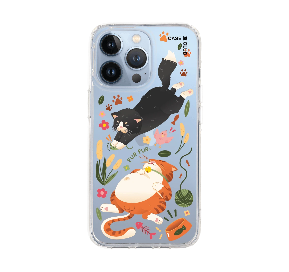 orange & black cat pattern